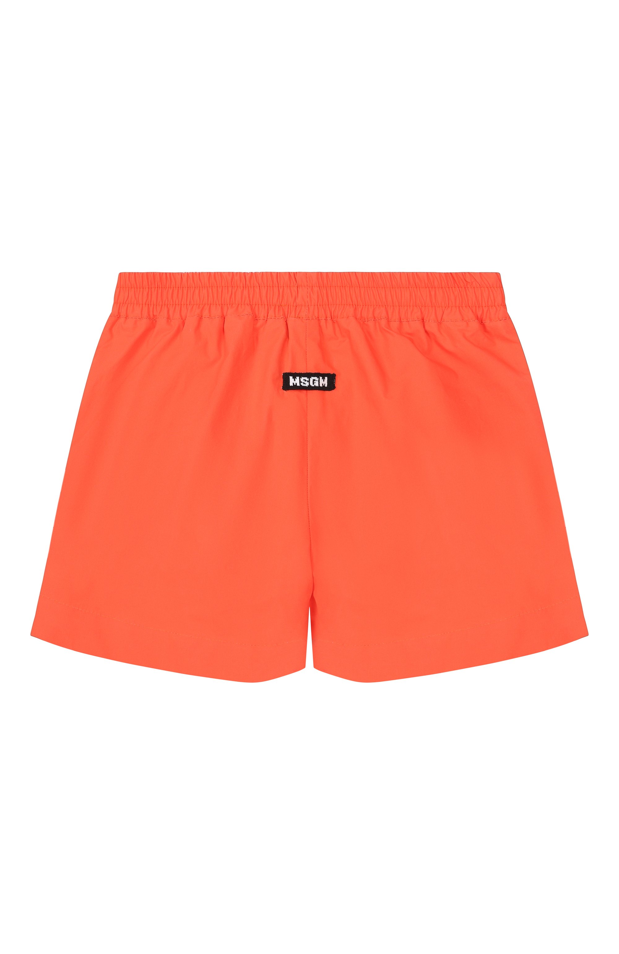 Хлопковые шорты MSGM KIDS оранжевого цвета по цене 11400 руб., арт. S6MSJGSH098, фото 2 Хлопковые шорты MSGM KIDS, арт. S6MSJGSH098, фото 2