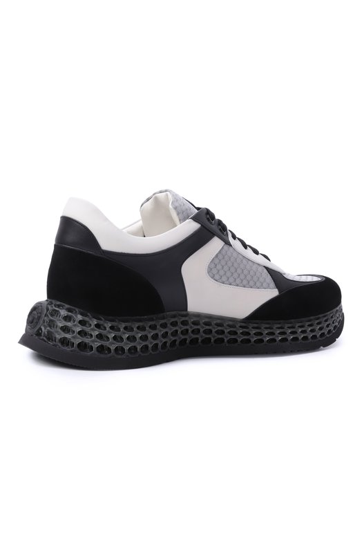 Комбинированные кроссовки Stefano Ricci UR88G6605/TSSDPW Чёрно-белый  UR88G6605/TSSDPW Фото 5