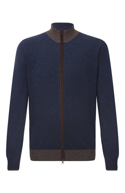 Кардиган из шерсти и кашемира GRAN SASSO темно-синего цвета по цене 44600 руб., арт. 55106/19669, фото 1 Кардиган из шерсти и кашемира GRAN SASSO, арт. 55106/19669, фото 1