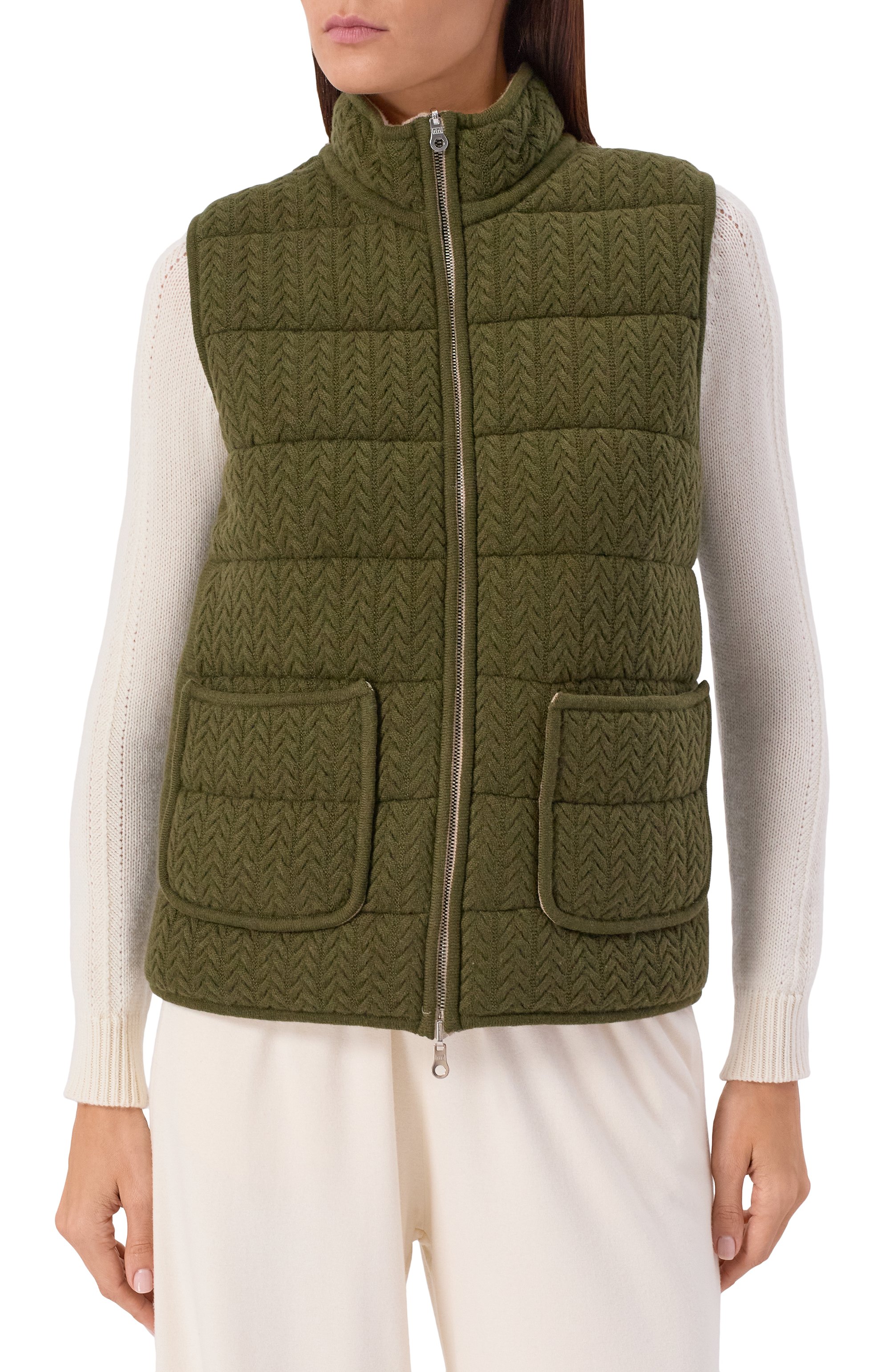 Кашемировый двусторон�ний жилет ARCH4, арт. KNVS2957, фото 3