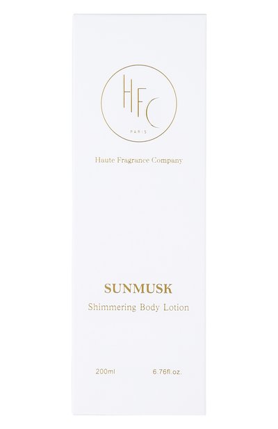 Парфюмированный лосьон для тела с эффектом сияния sunmusk (200ml) HFC, арт. 3760354920610, фото 3