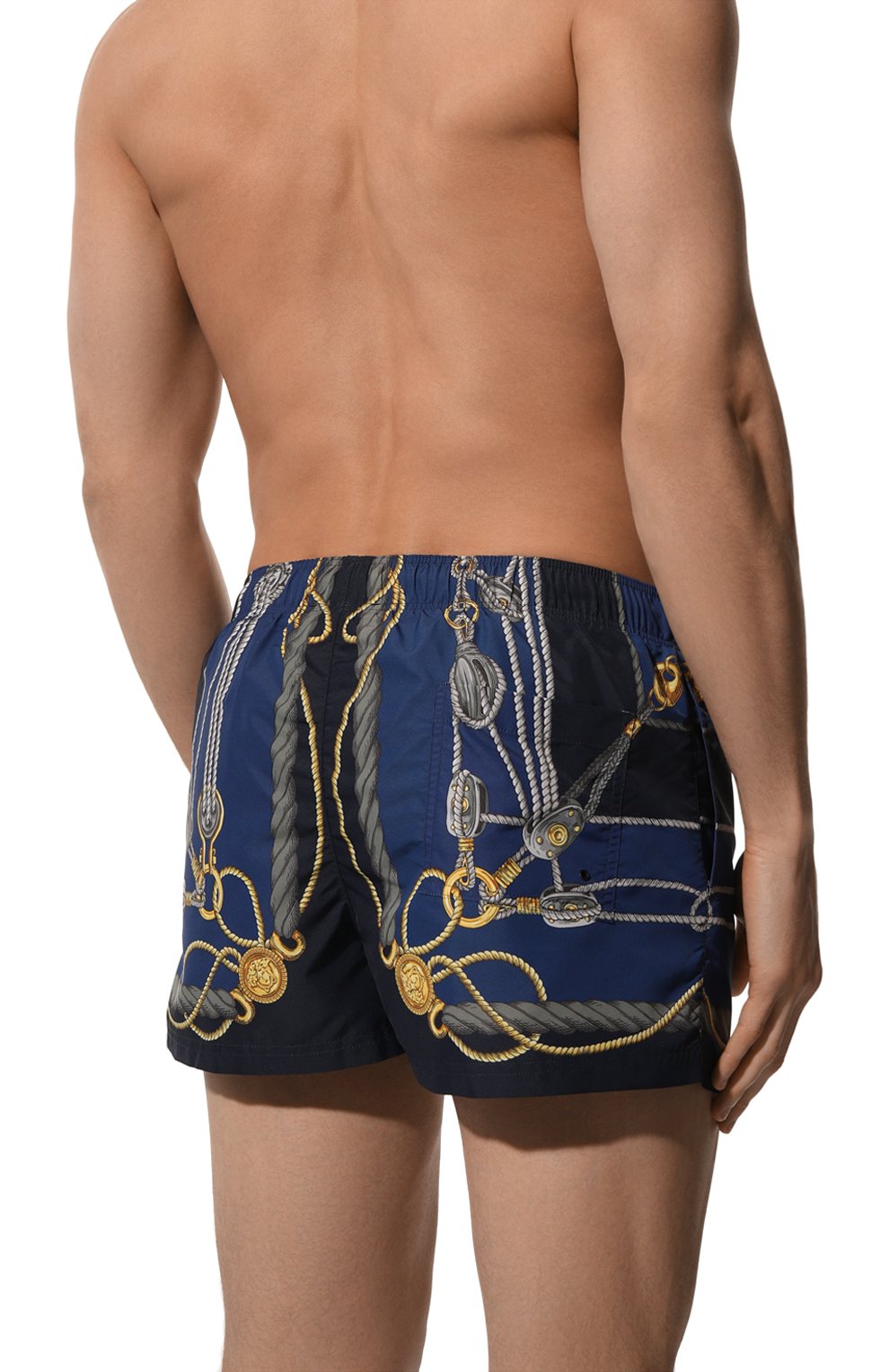 Плавки-шорты VERSACE темно-синего цвета по цене 58850 руб., арт. 1002516/1A09913, фото 3 Плавки-шорты VERSACE, арт. 1002516/1A09913, фото 3