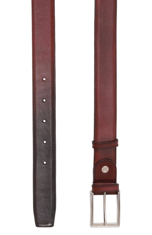 Кожаный ремень Artioli 1205/35/BUFFERED CALF Бордовый  1205/35/BUFFERED CALF Фото 3
