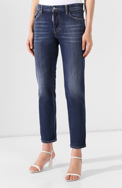 Джинсы DSQUARED2 синего цвета по цене 31150 руб., арт. S75LB0192/S30664, фото 3 Джинсы DSQUARED2, арт. S75LB0192/S30664, фото 3