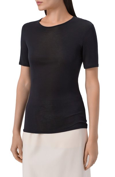 Шелковый топ 12 STOREEZ черного цвета по цене 13000 руб., арт. 136672, фото 3 Шелковый топ 12 STOREEZ, арт. 136672, фото 3