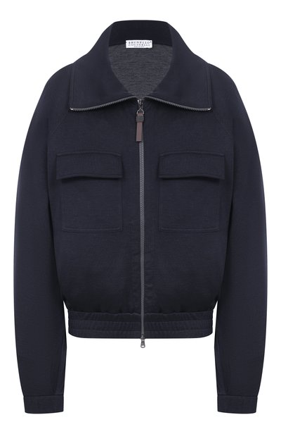 Женский толстовка из хлопка и шелка BRUNELLO CUCINELLI, арт. MD828B2B06