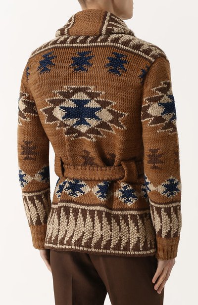 Кардиган на пуговицах с поясом и шалевым воротником RRL, арт. 782677977, фото 4