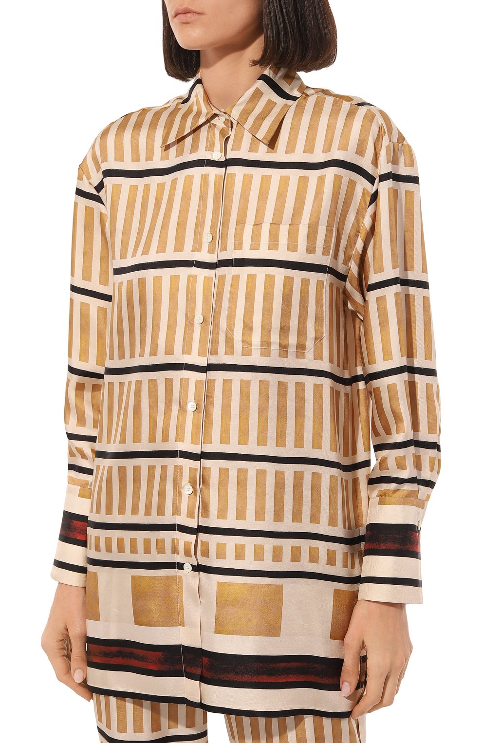 Шелковая рубашка LORENA ANTONIAZZI, арт. E2366CA28A/4264, фото 3