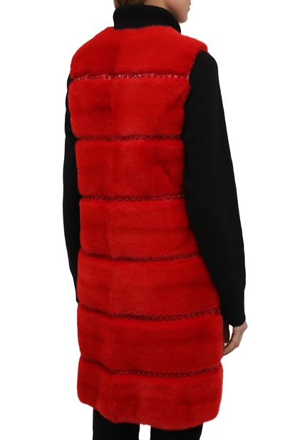 Жилет из меха норки VALENTINO, арт. SF3FC2551DF, фото 4