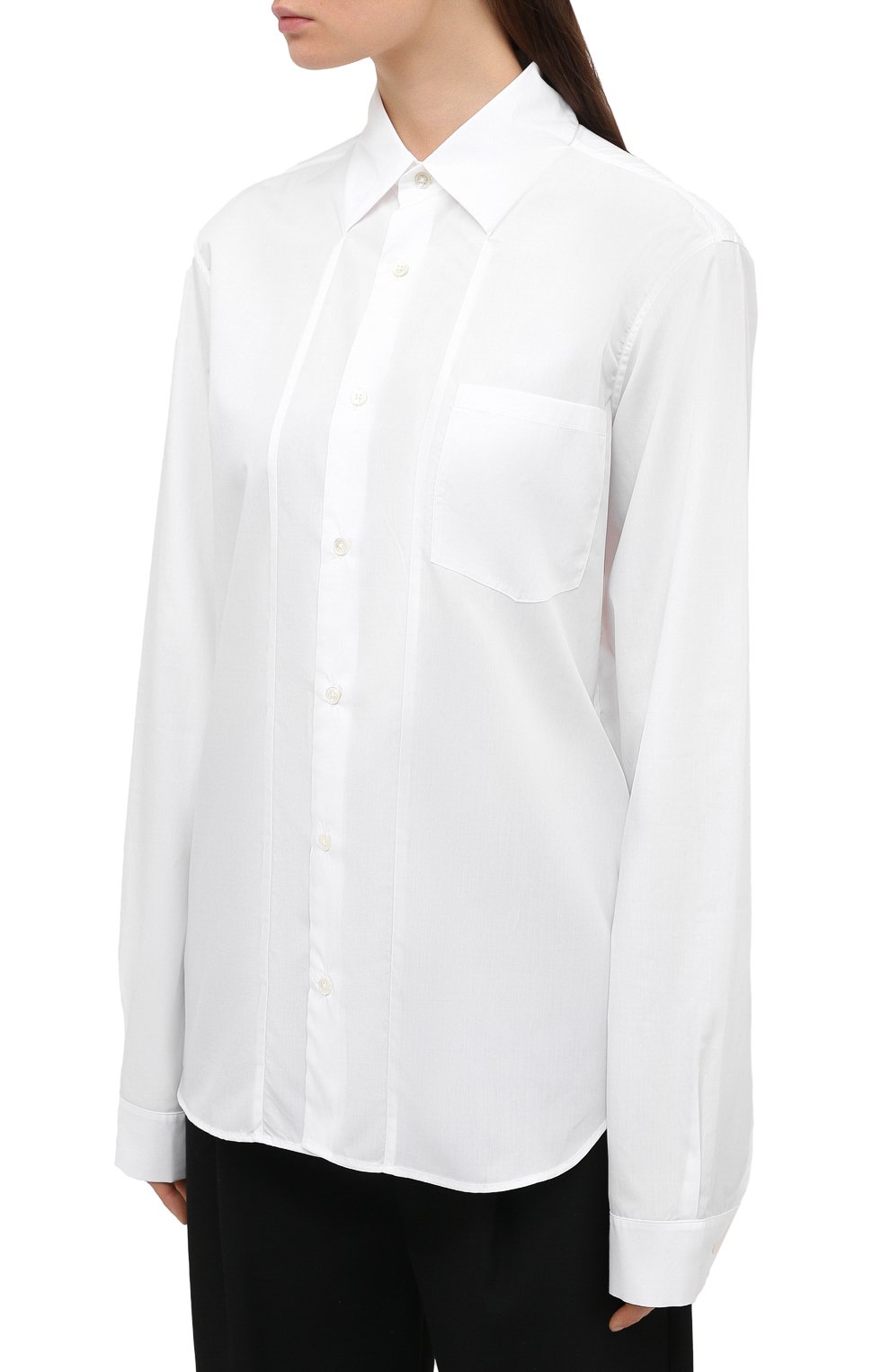 Хлопковая рубашка ANN DEMEULEMEESTER, арт. 2008-3614-115-001, фото 3