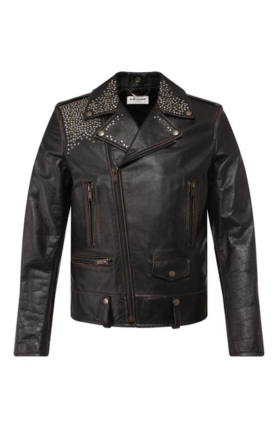 Кожаная косуха SAINT LAURENT, арт. 503729/Y5RD2, фото 1
