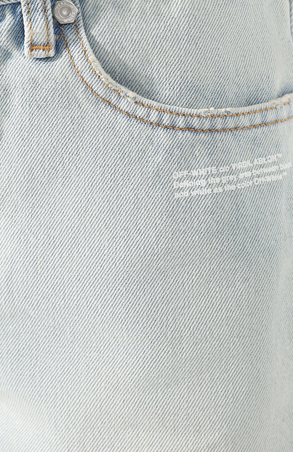 Джинсовые шорты OFF-WHITE, арт. 0WYC002R207730687100, фото 5