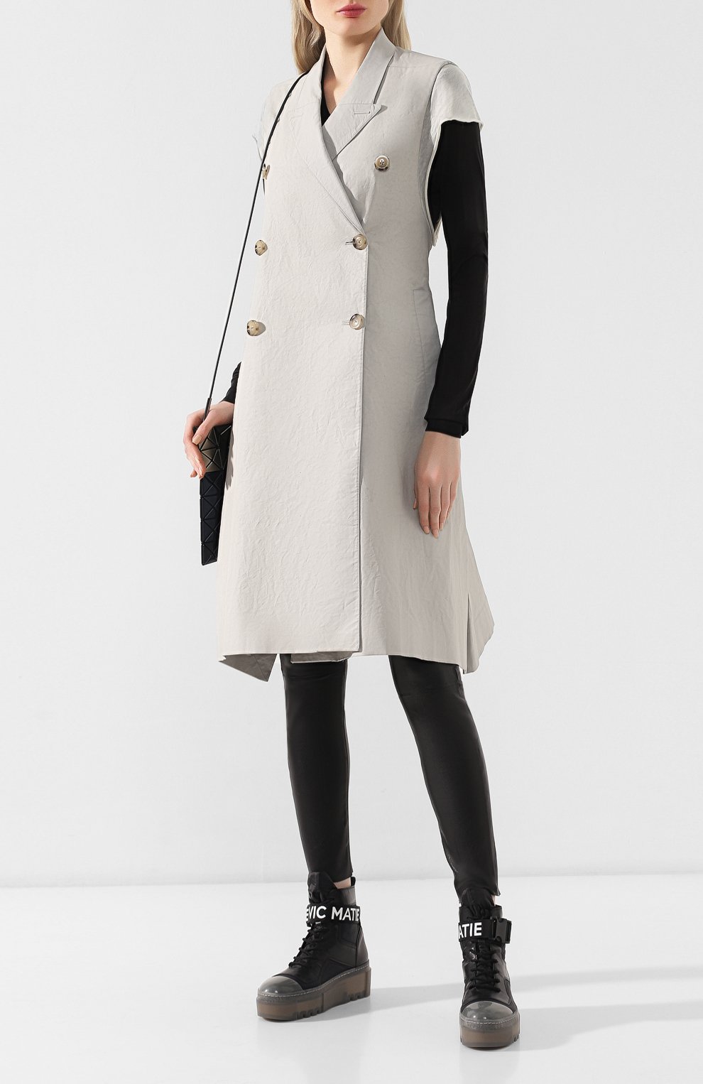 Пальто без рукавов RICK OWENS, арт. RP19S6944/CLW, фото 2