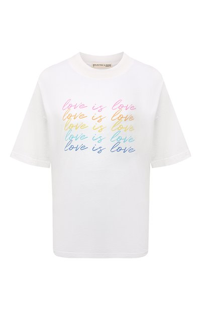 Женская хлопковая футболка ELECTRIC AND ROSE, арт. LFTP24-L0VE IS L0VE