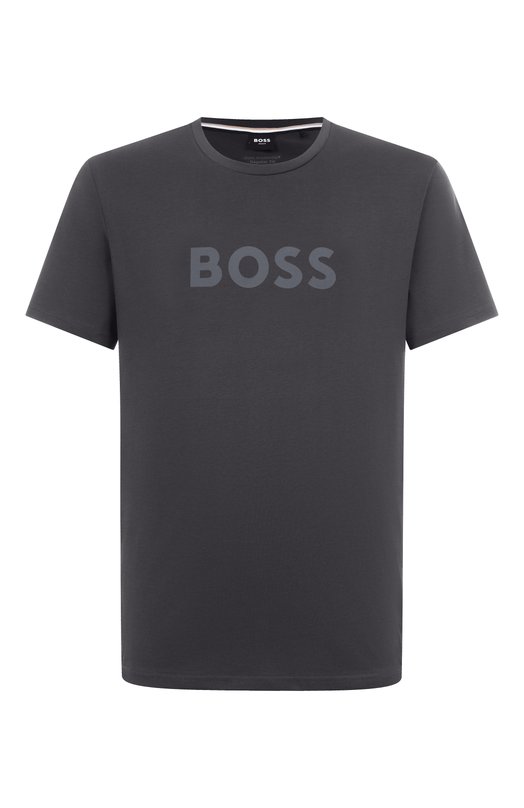 Хлопковая футболка BOSS 50491706 Серый 50491706