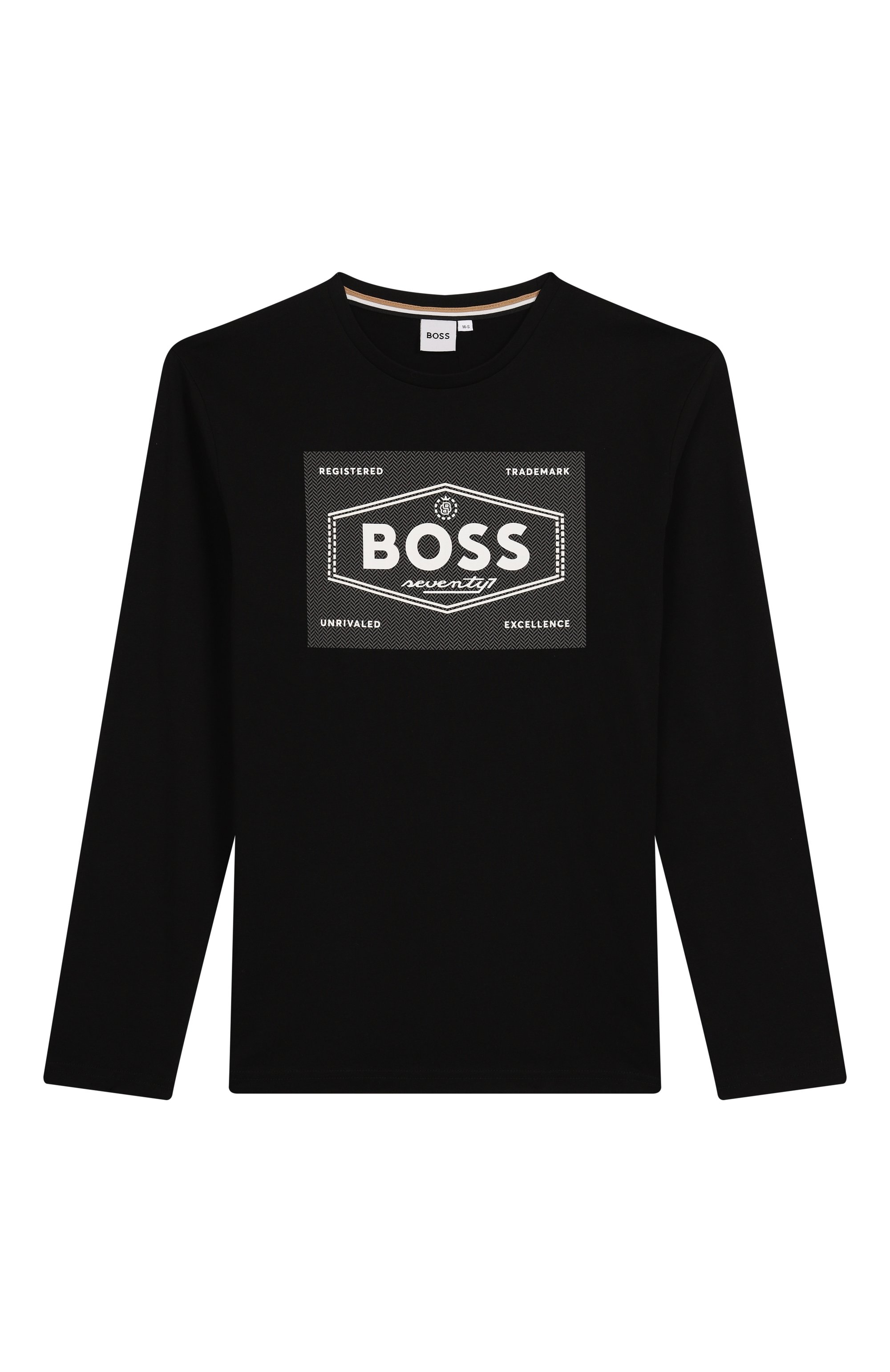 Хлопковый лонгслив BOSS, арт. J51221/14A-16A, фото 1