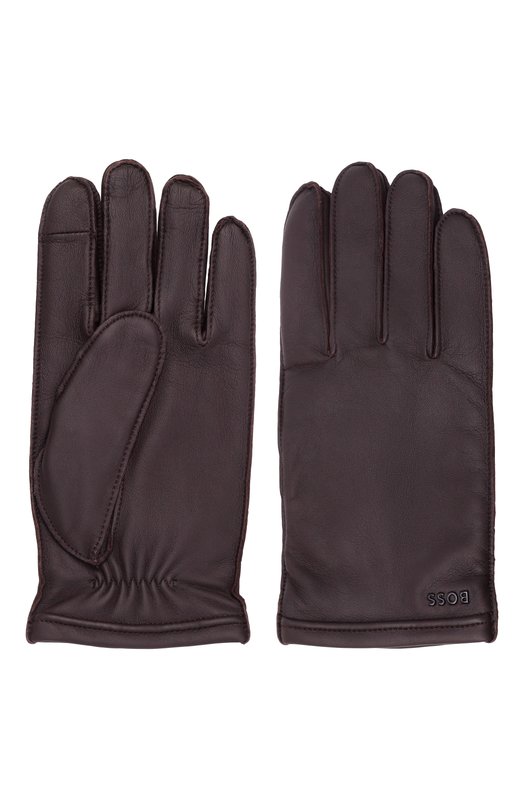 Кожаные перчатки BOSS 50526680 Коричневый  50526680 Фото 3