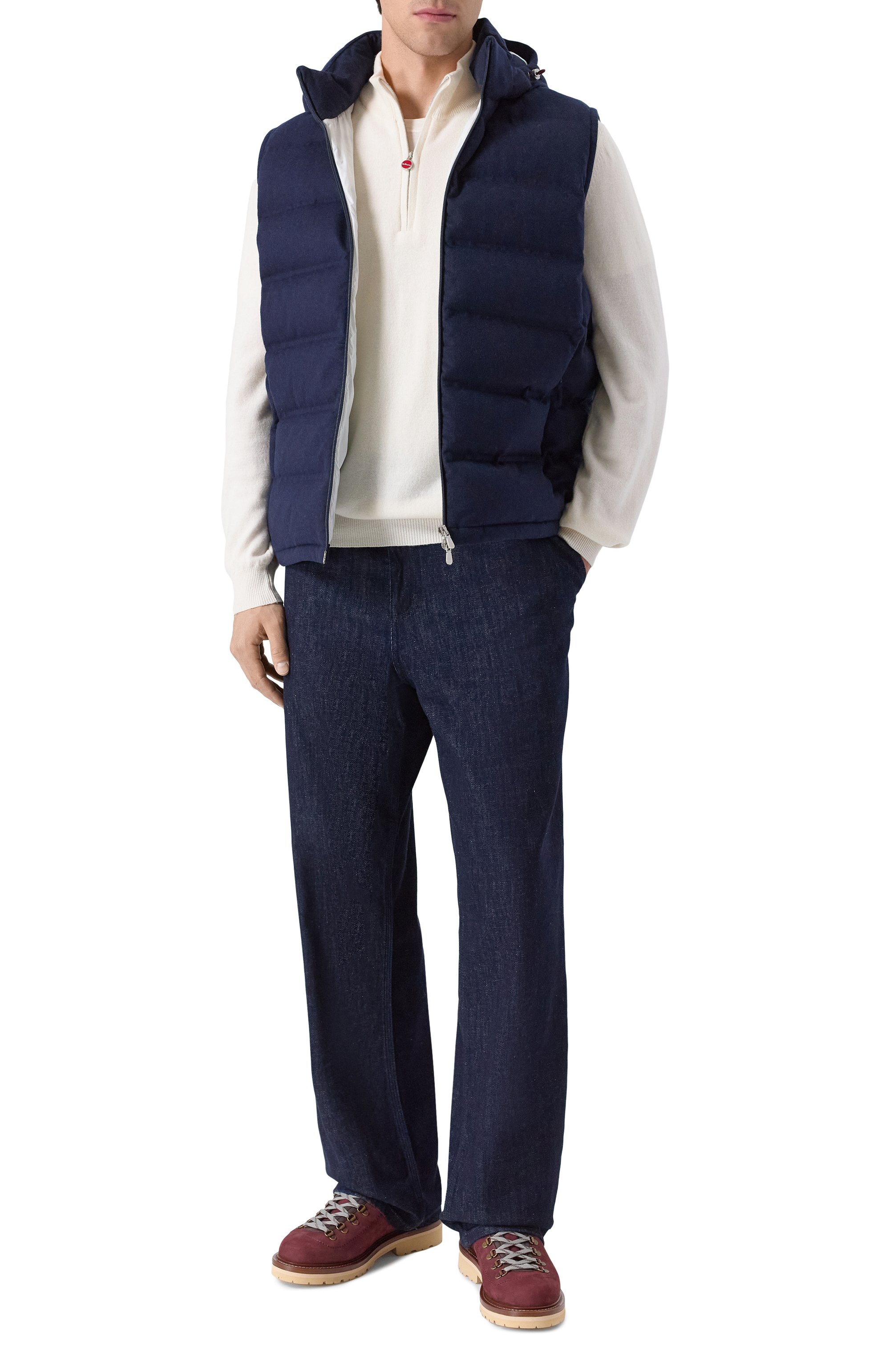 Хайкеры из нубука BRUNELLO CUCINELLI бордового цвета по цене 205500 руб., арт. MZUDHNS890, фото 2 Хайкеры из нубука BRUNELLO CUCINELLI, арт. MZUDHNS890, фото 2