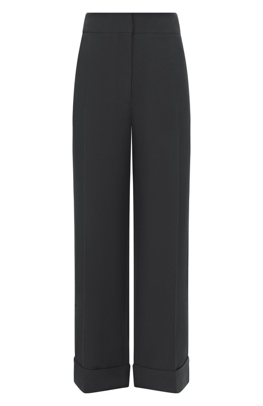 Брюки из шерсти и шелка Valentino 7B3RB6N71CF Чёрный 7B3RB6N71CF