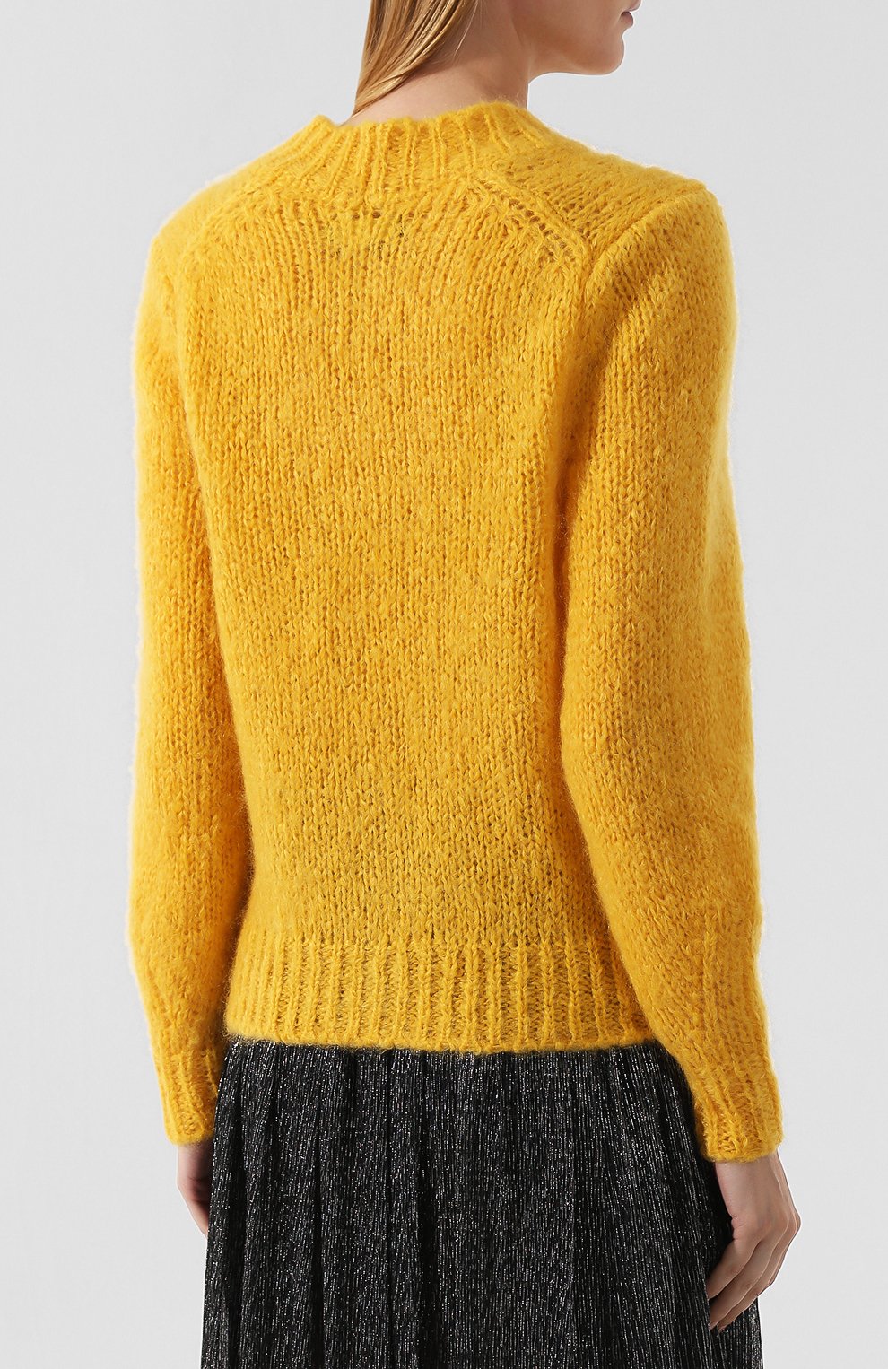Пуловер ISABEL MARANT желтого цвета по цене 35750 руб., арт. PU0775-19A034I/IVAH, фото 4 Пуловер ISABEL MARANT, арт. PU0775-19A034I/IVAH, фото 4