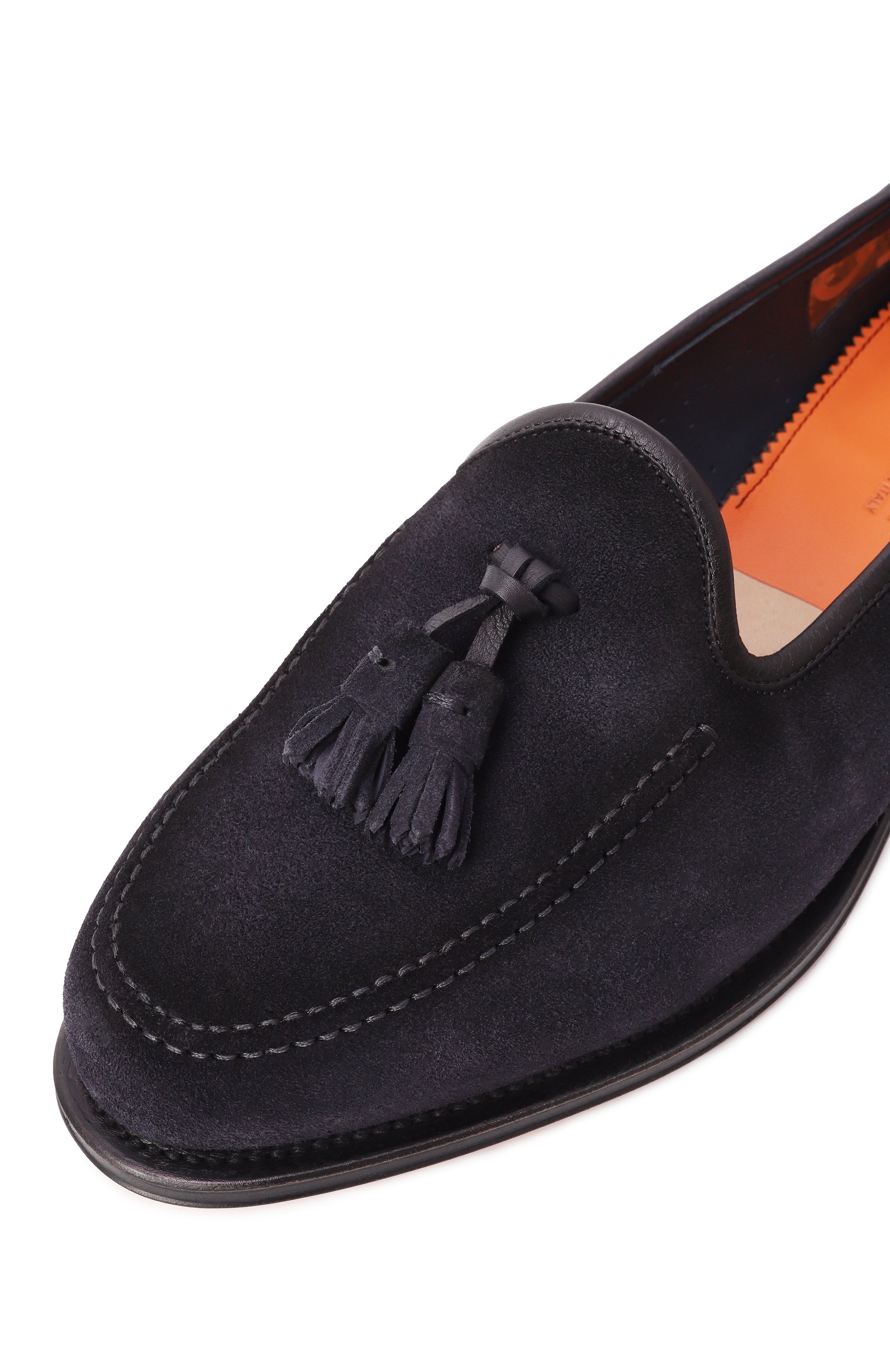 Замшевые лоферы andrea SANTONI темно-синего цвета по цене 113500 руб., арт. MCAG18970MC1H0VS, фото 7 Замшевые лоферы andrea SANTONI, арт. MCAG18970MC1H0VS, фото 7