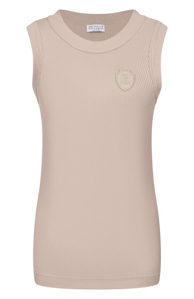 Женская хлопковая майка BRUNELLO CUCINELLI, арт. MG902VT100