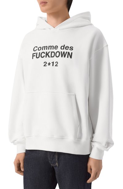 Хлопковое худи COMME DES FUCKDOWN, арт. CFABU00020, фото 3