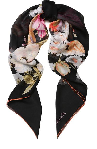 Шелковый платок с цветочным принтом EMILIO CONTE, арт. K01414 SF081, фото 1