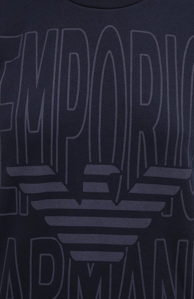 Хлопковый свитшот EMPORIO ARMANI, арт. 163964/0A265, фото 5