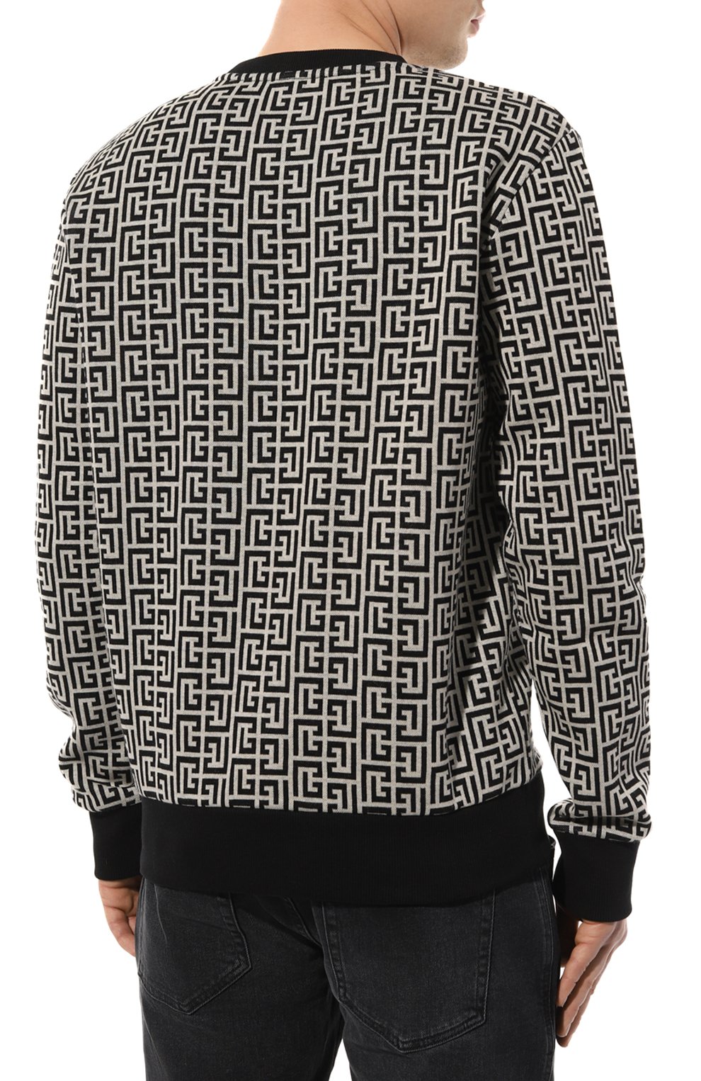 Хлопковый свитшот BALMAIN, арт. YH1JQ040JB22, фото 4