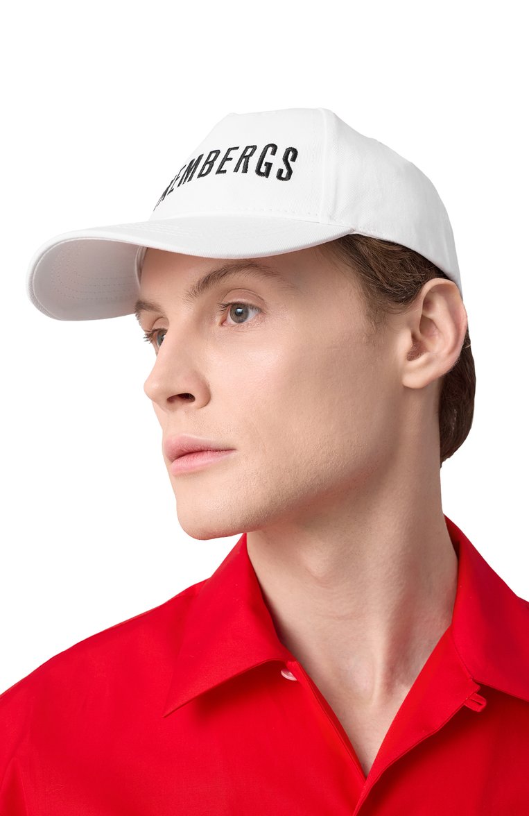 Мужская хлопковая бейсболка DIRK BIKKEMBERGS белого цвета, арт. BKCP01099T | Фото 2 (Материал: Текстиль, Хлопок; Нос: Не проставлено)