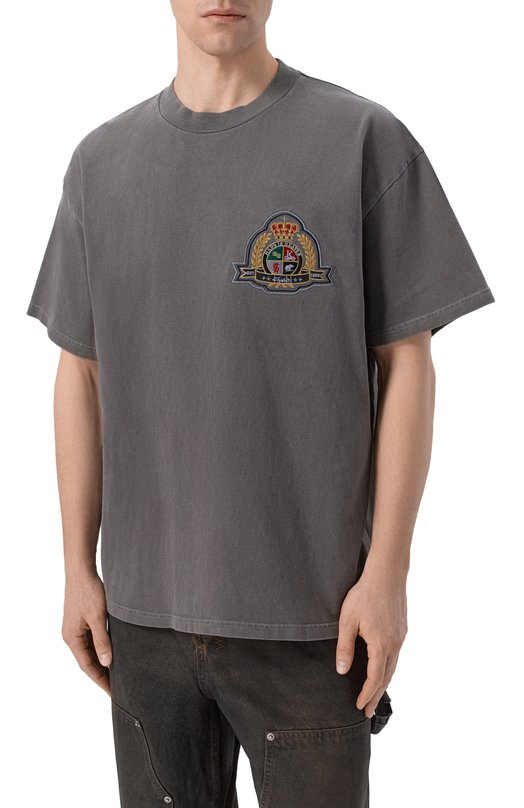 Хлопковая футболка Ksubi MPS26TE014 Серый  MPS26TE014 Фото 3