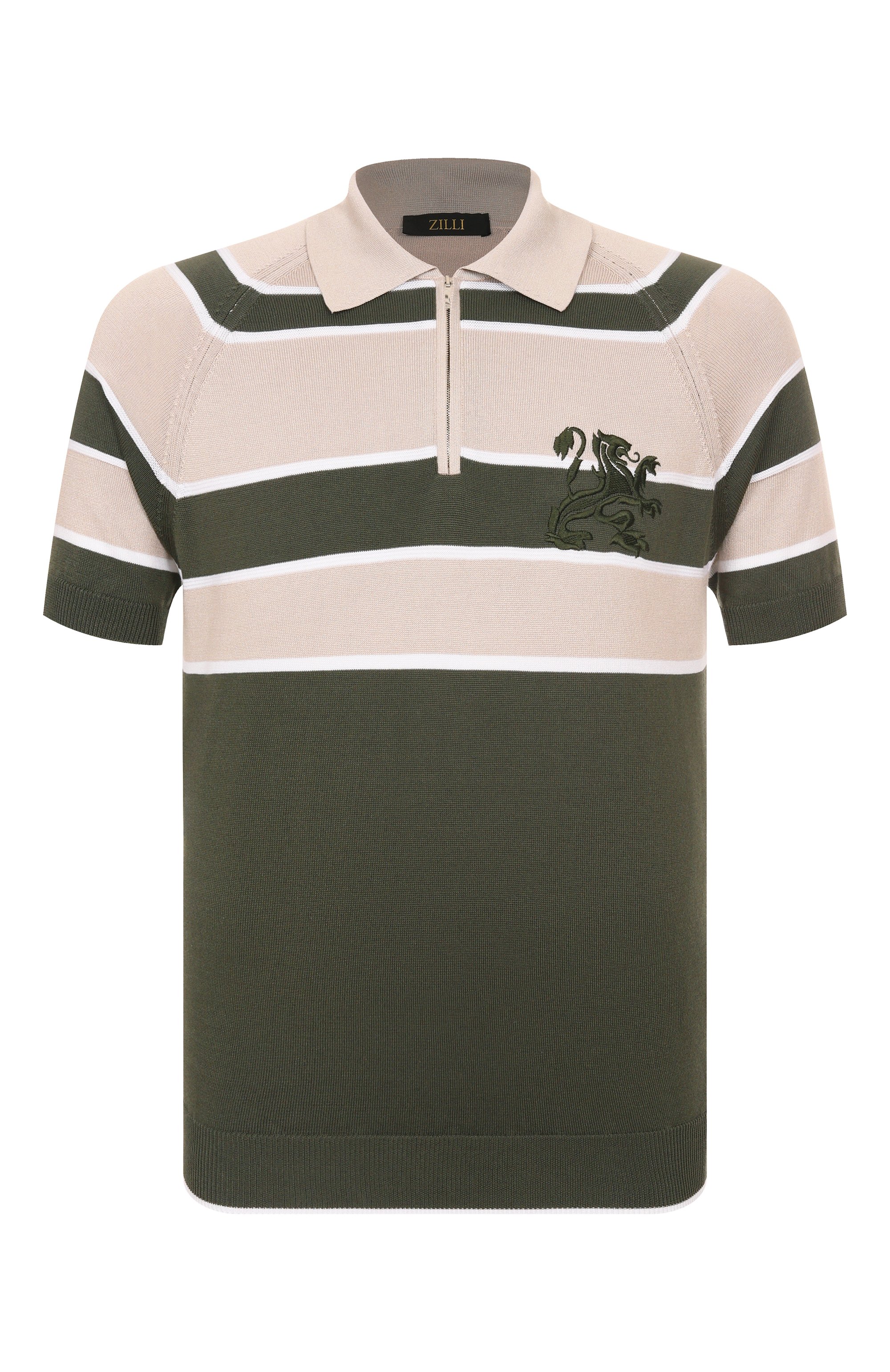 Поло из хлопка и шелка ZILLI, арт. KZP002M0142VBLS00, фото 1
