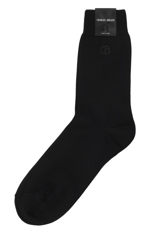 Хлопковые носки Giorgio Armani 320002/CC913/00020 Чёрный 320002/CC913/00020