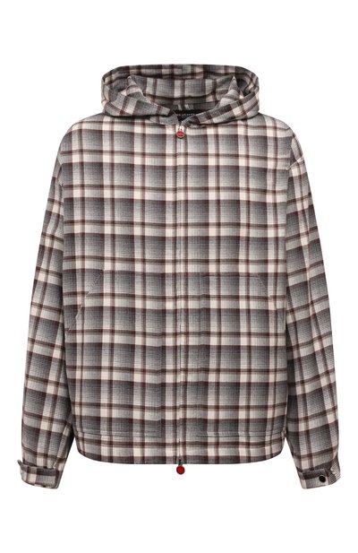 Мужская хлопковая куртка-рубашка KITON, арт. UMC015H0907007