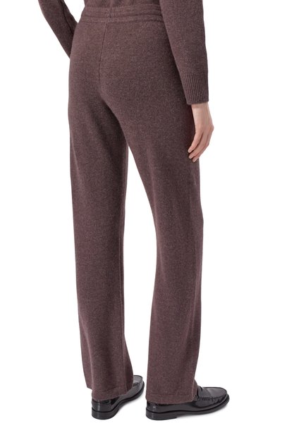 Брюки из кашемира и шерсти SPORTY AND RICH коричневого цвета по цене 46500 руб., арт. PA02766302BR27, фото 4 Брюки из кашемира и шерсти SPORTY AND RICH, арт. PA02766302BR27, фото 4