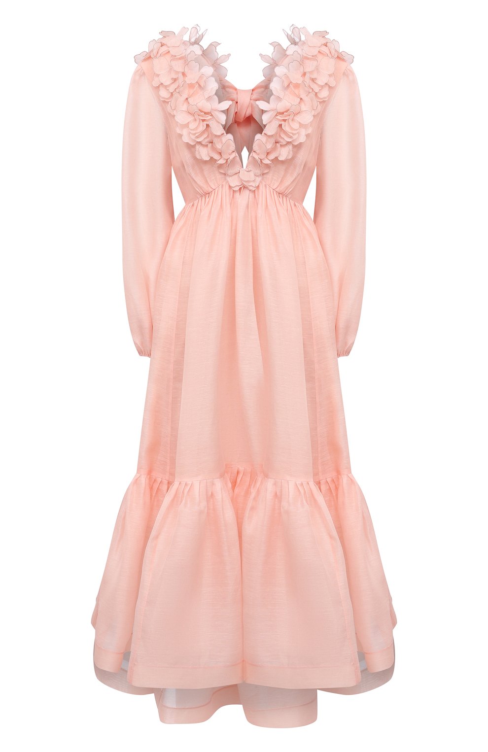 Платье из шелка и льна ZIMMERMANN, арт. 9807DAND, фото 1