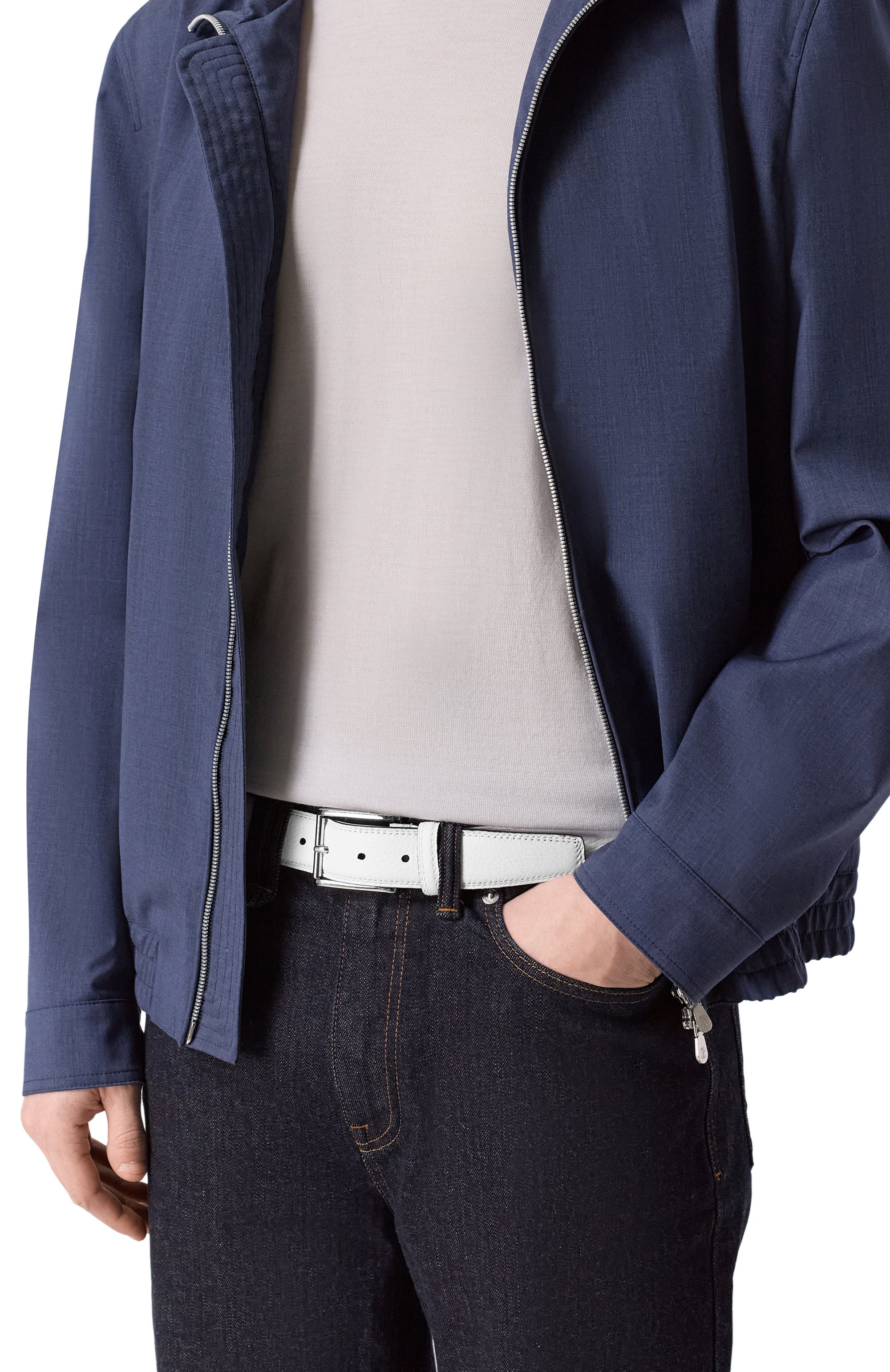 Кожаный ремень BARRETT белого цвета по цене 33100 руб., арт. 20B577.31/CERV0, фото 2 Кожаный ремень BARRETT, арт. 20B577.31/CERV0, фото 2