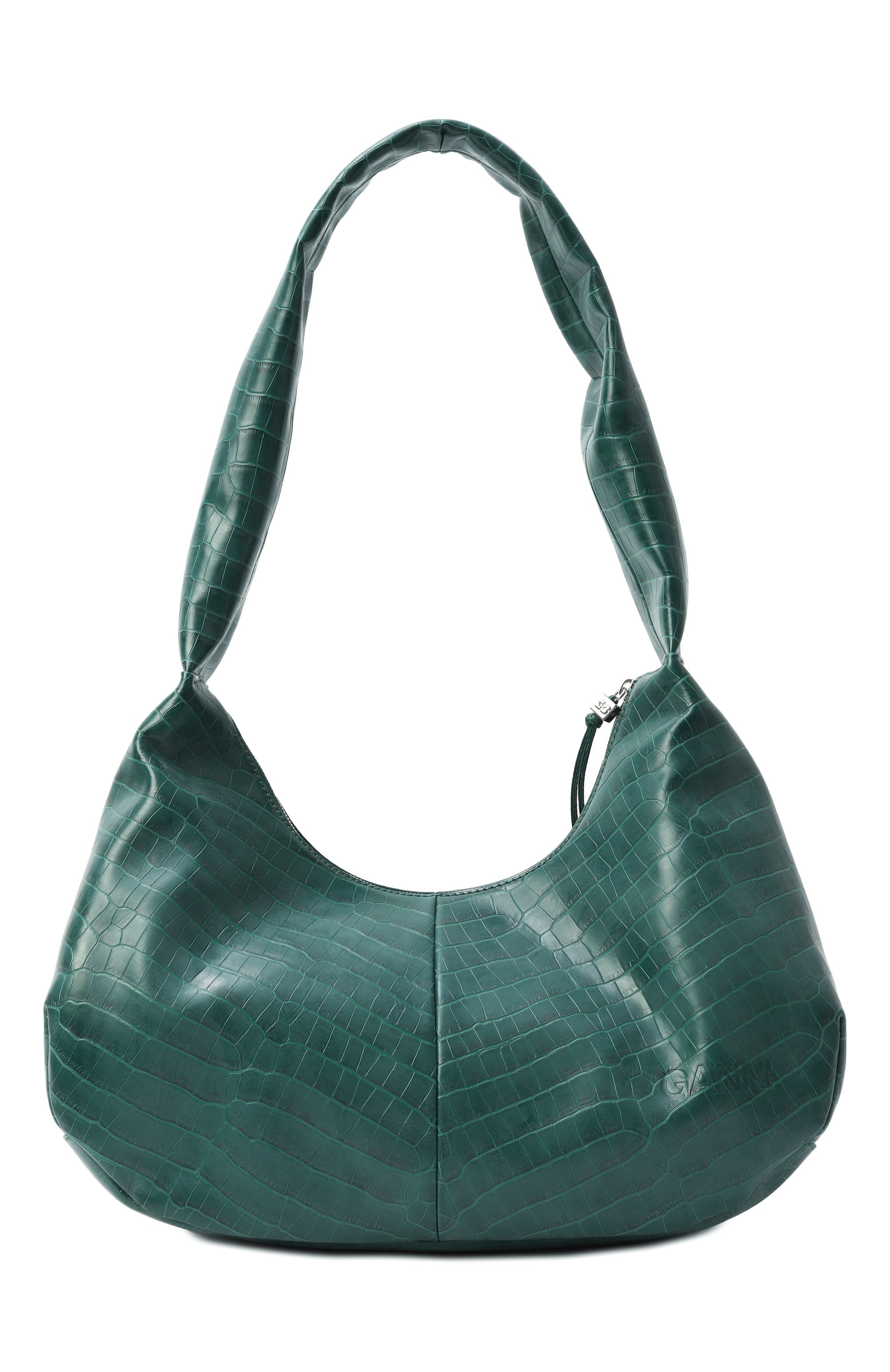 Сумка hobo medium GANNI зеленого цвета по цене 85100 руб., арт. A6867, фото 7 Сумка hobo medium GANNI, арт. A6867, фото 7