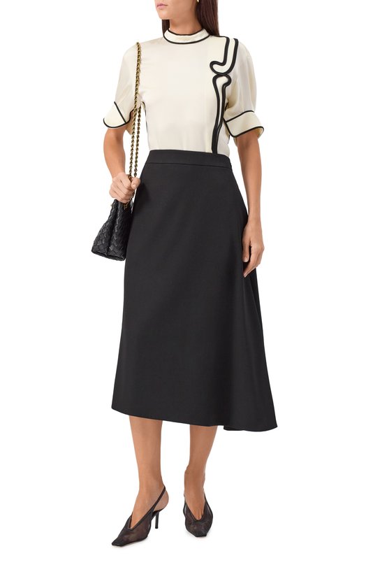 Шерстяная юбка Jil Sander J04MA0005/J40003 Чёрный  J04MA0005/J40003 Фото 2