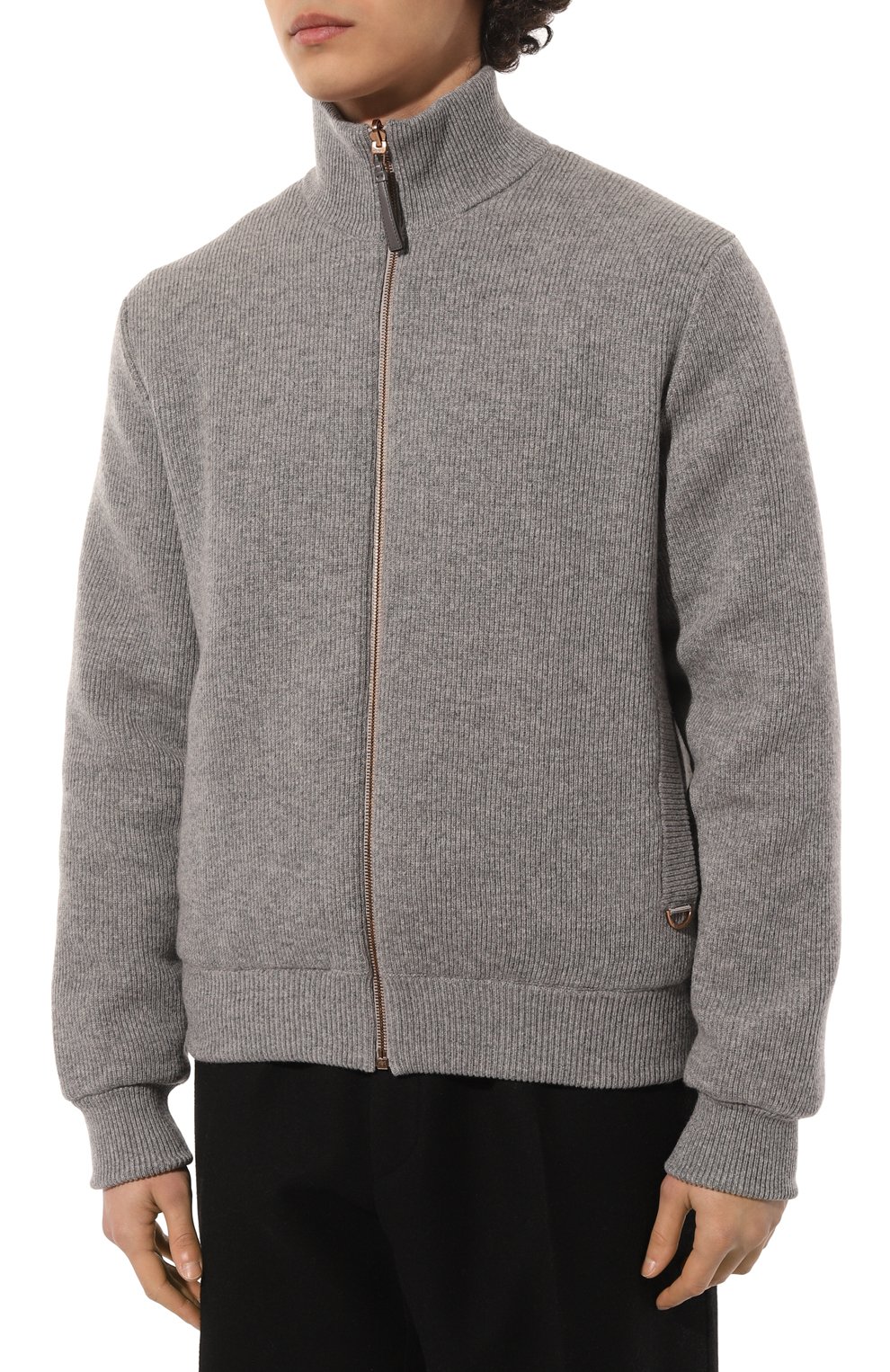 Утепленный бомбер AGNONA серого цвета по цене 399500 руб., арт. KH06U58E/1K1207E, фото 3 Утепленный бомбер AGNONA, арт. KH06U58E/1K1207E, фото 3