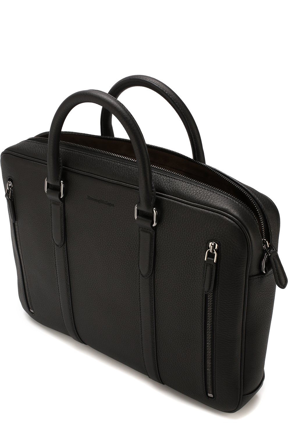 Кожаная сумка для ноутбука с плечевым ремнем ZEGNA, арт. C1275X-CBS, фото 4