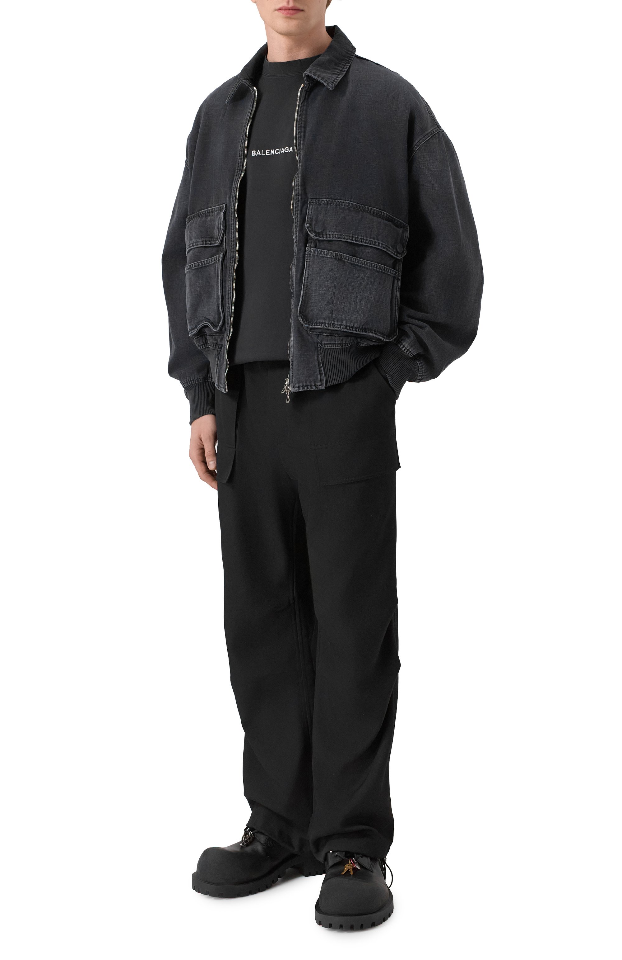 Хлопковая футболка BALENCIAGA, арт. 831305/TSVH4, фото 2