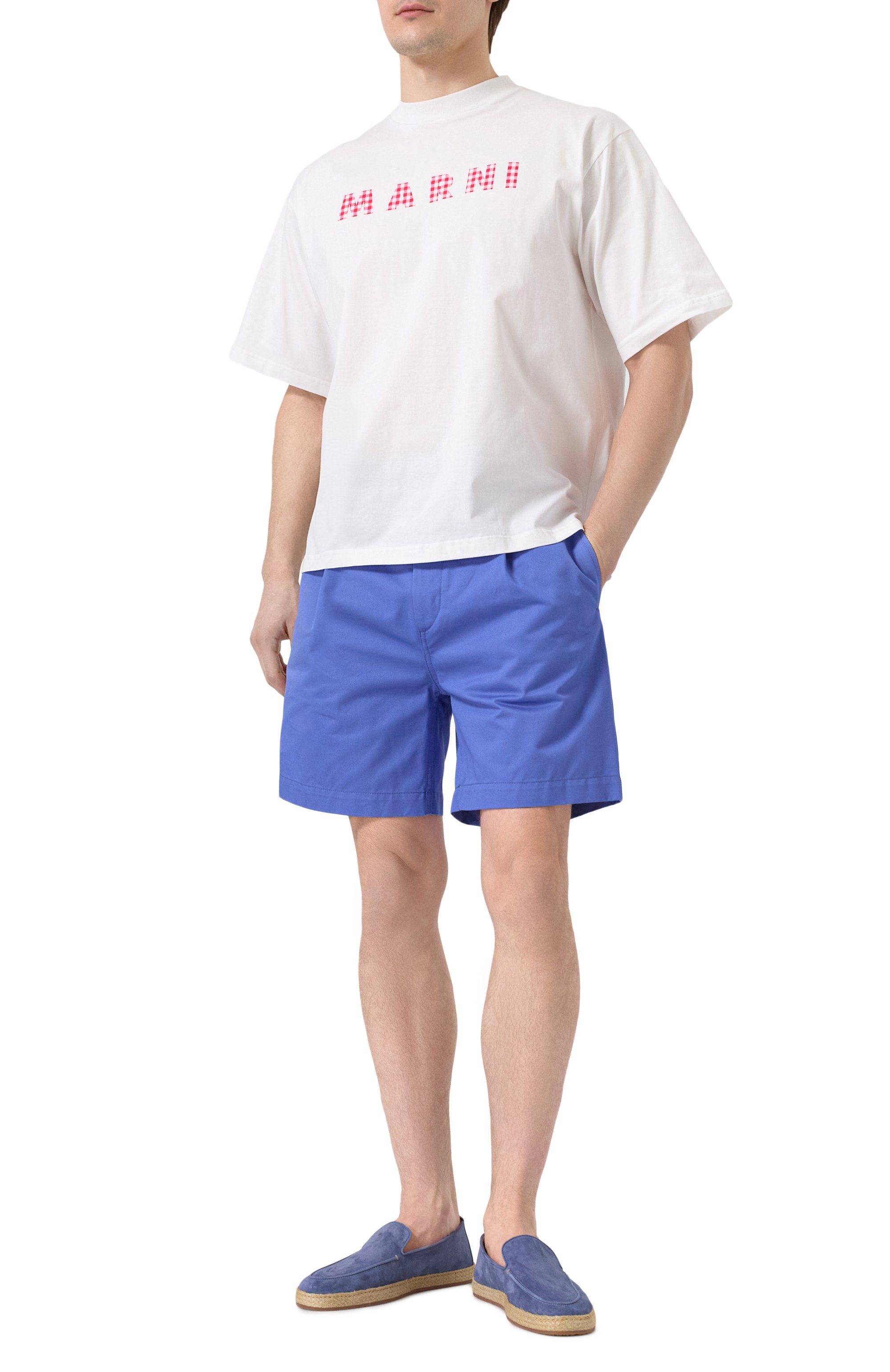 Хлопковая футболка MARNI, арт. HUMU0223GP/USCX52, фото 2