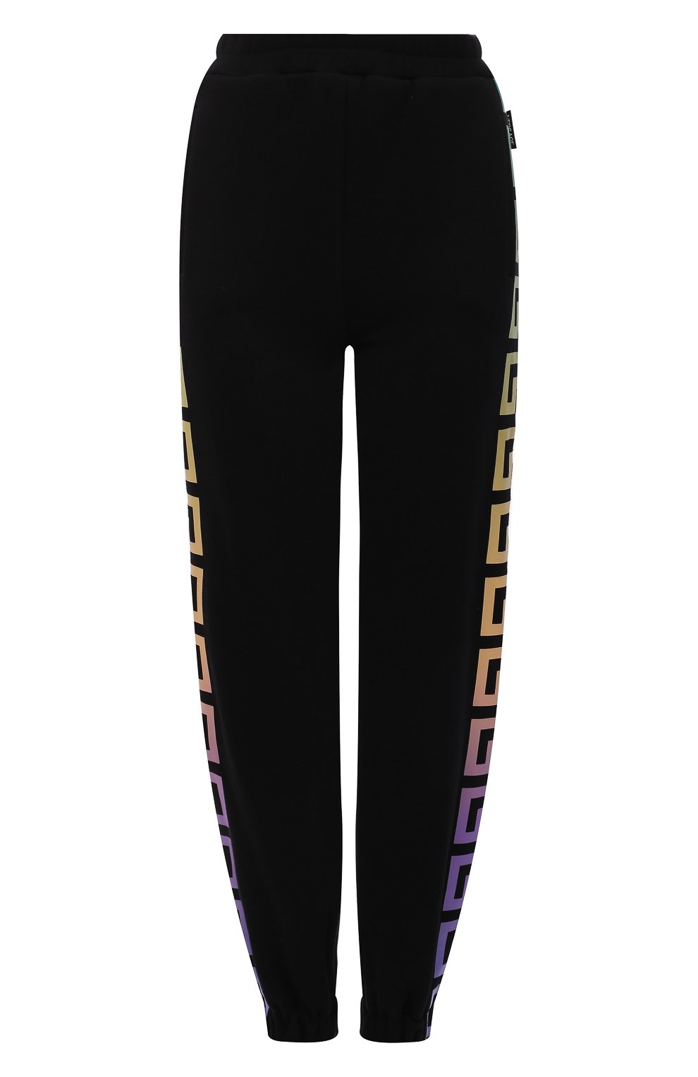 Хлопковые джоггеры VERSACE черного цвета по цене 79950 руб., арт. 1001566/1A01174, фото 1 Хлопковые джоггеры VERSACE, арт. 1001566/1A01174, фото 1