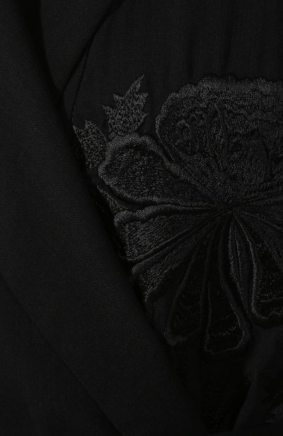 Шерстяной жакет с поясом и декоративной вышивкой ANN DEMEULEMEESTER, арт. 1801-1830-P-116-099, фото 5