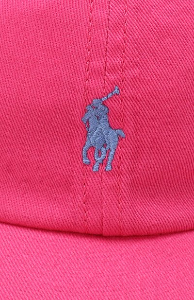 Хлопковая бейсболка POLO RALPH LAUREN фуксия цвета по цене 3995 руб., арт. 312743973, фото 3 Хлопковая бейсболка POLO RALPH LAUREN, арт. 312743973, фото 3