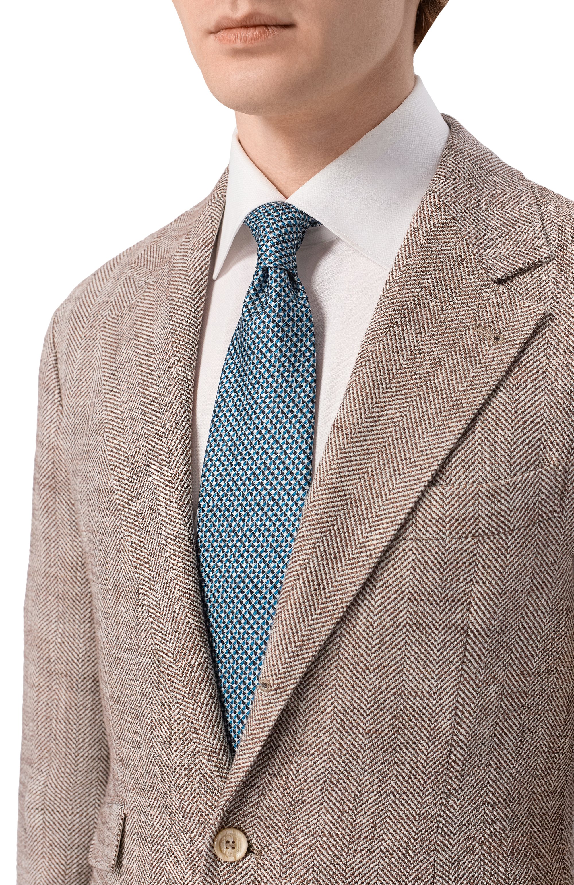 Шелковый комплект из галстука и платка BRIONI, арт. 08A900/PD447, фото 2