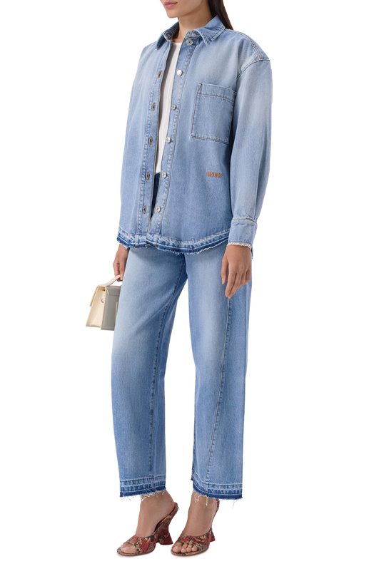 Джинсовая рубашка MSGM 4041MDE231L/267279 Голубой  4041MDE231L/267279 Фото 2