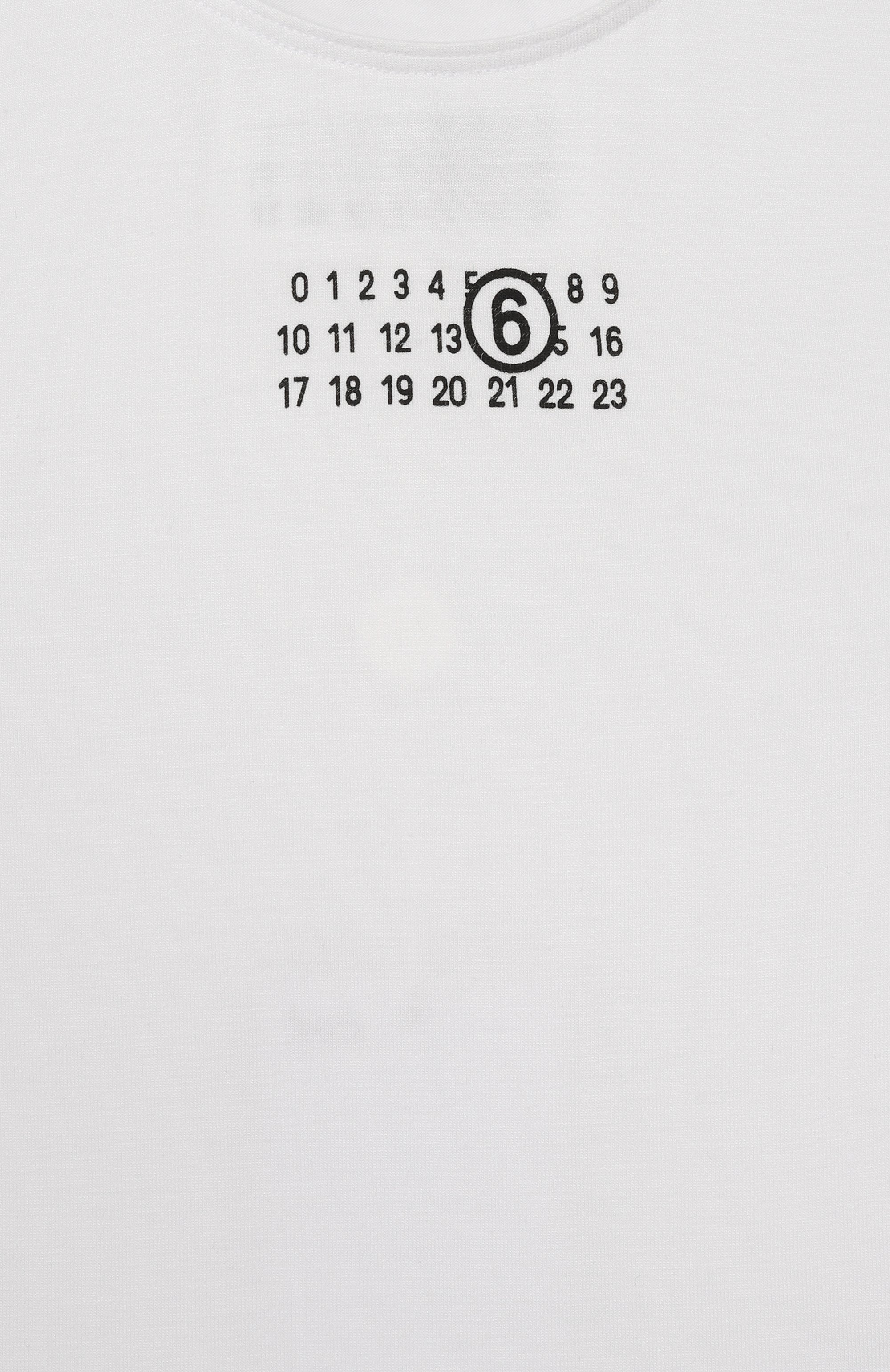 Боди из вискозы MM6 белого цвета по цене 13300 руб., арт. M60809/MM05M, фото 3 Боди из вискозы MM6, арт. M60809/MM05M, фото 3